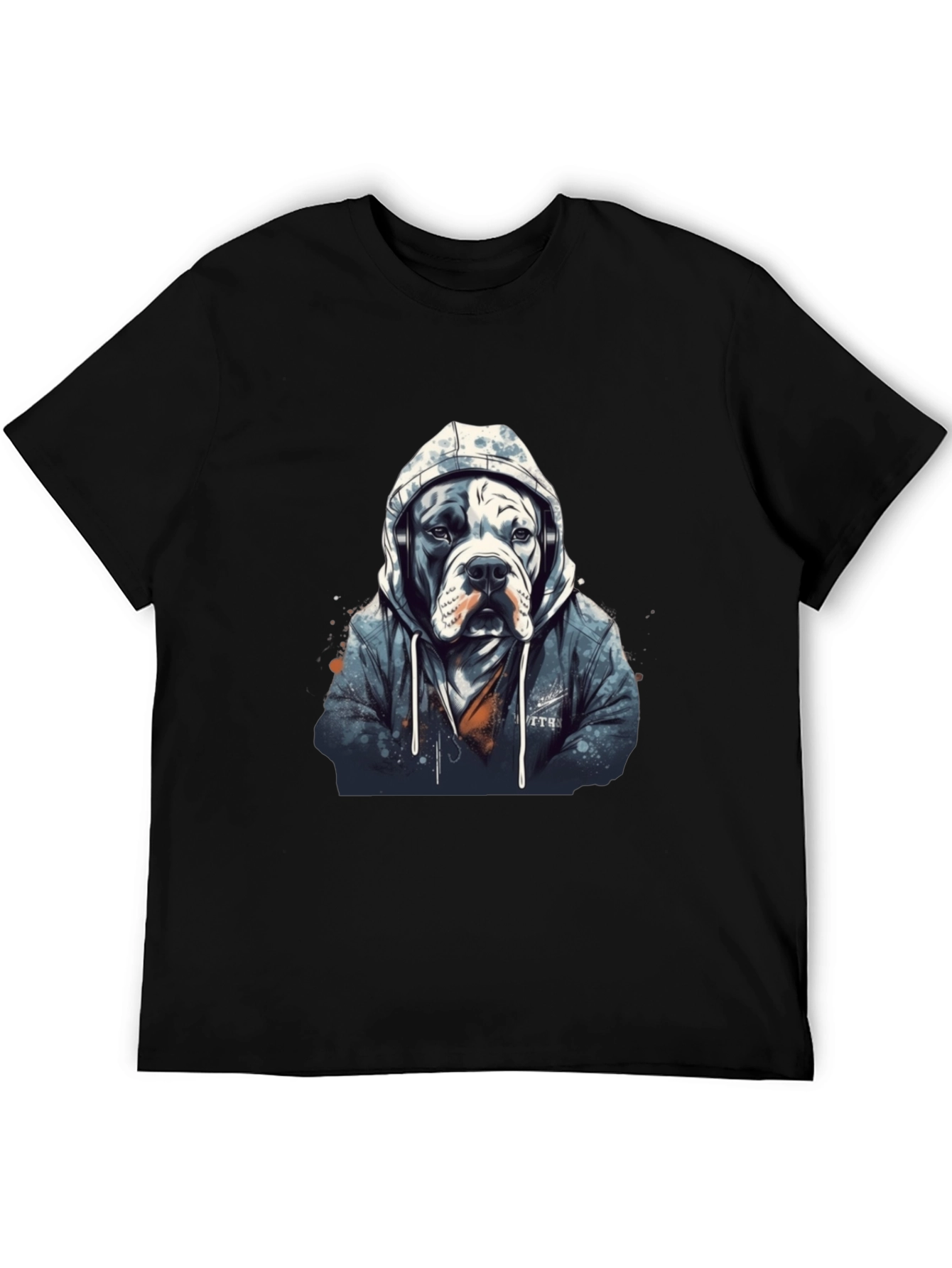 Dog in Hoodie Graphic Tee - Urban Style