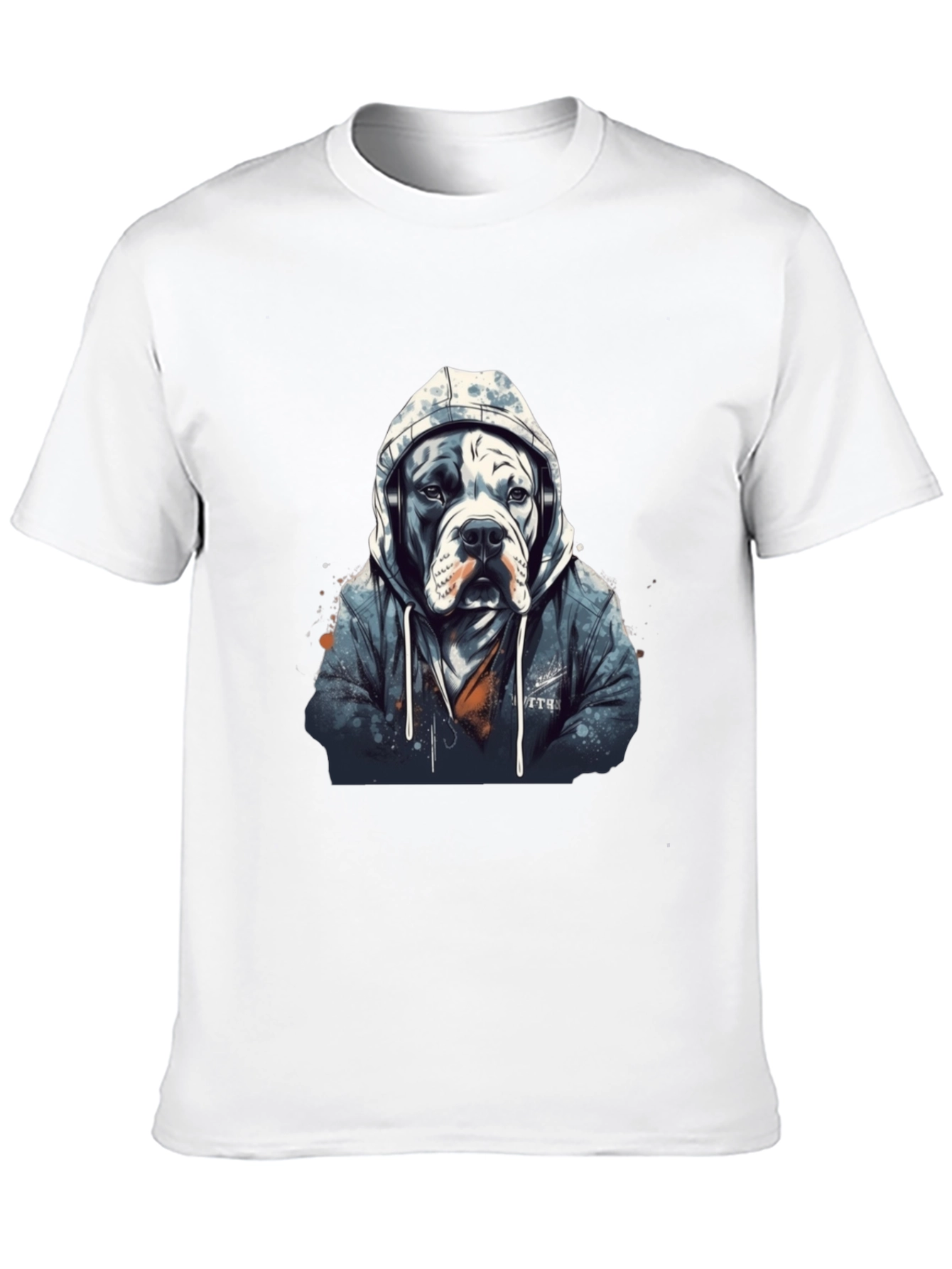 Dog in Hoodie Graphic Tee - Urban Style