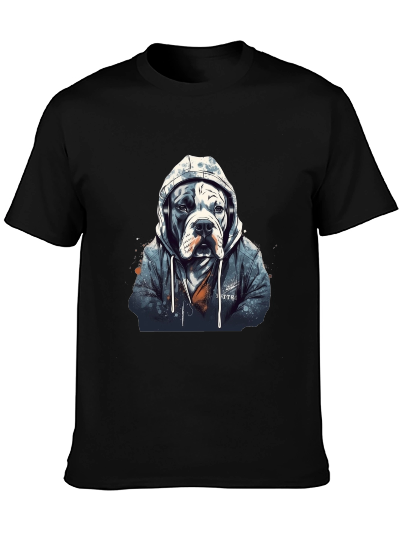 Dog in Hoodie Graphic Tee - Urban Style