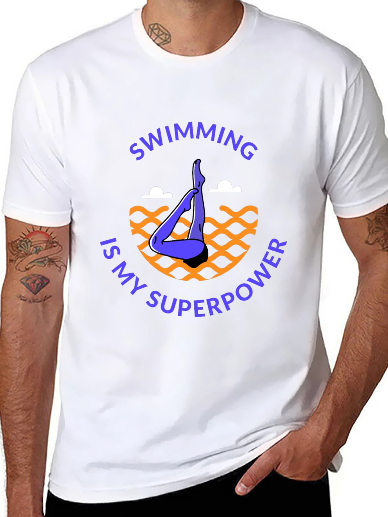 Swimming Superpower Graphic Tee