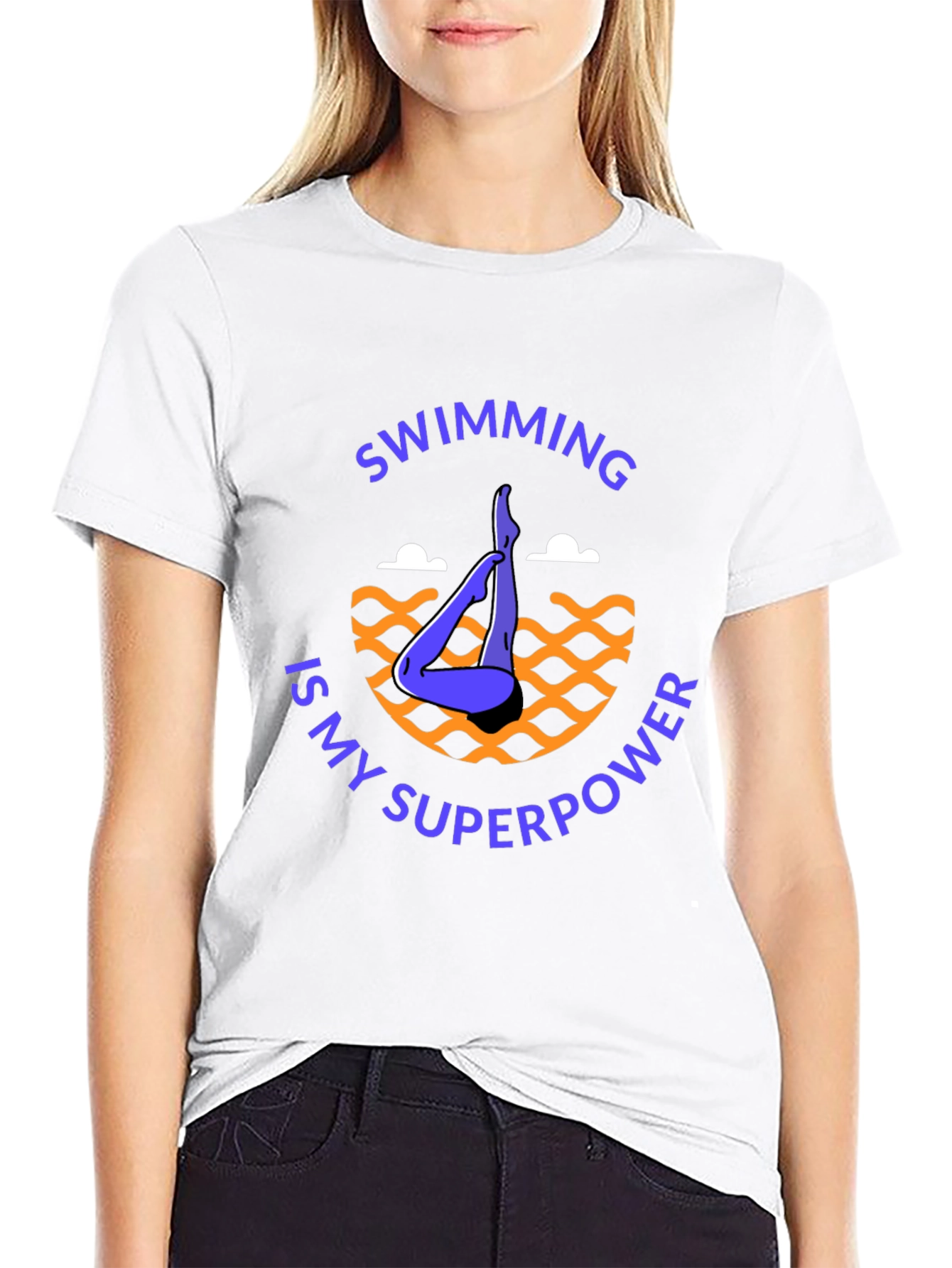 Swimming Superpower Graphic Tee