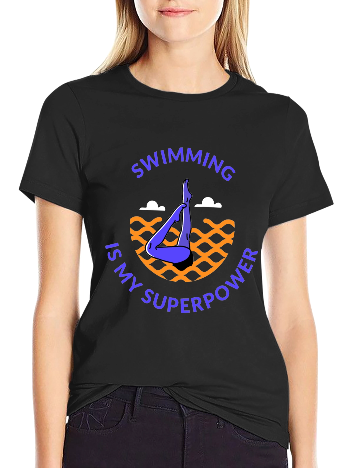 Swimming Superpower Graphic Tee