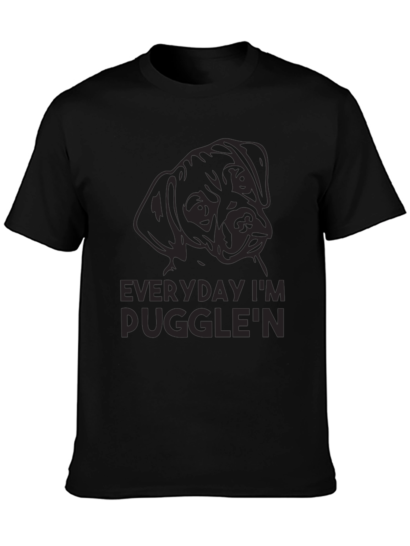 Everyday Im Pugglen Graphic Tee