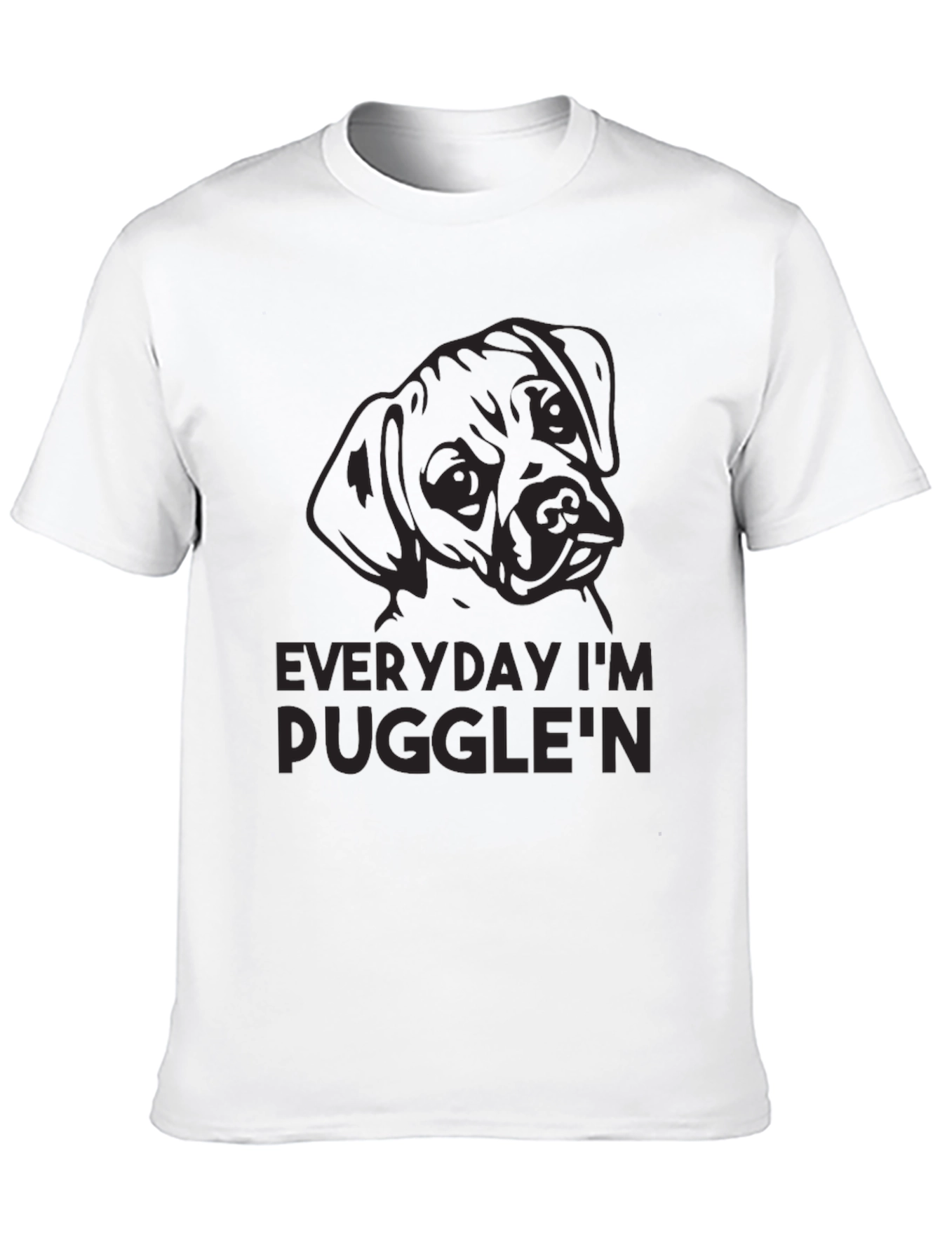 Everyday Im Pugglen Graphic Tee