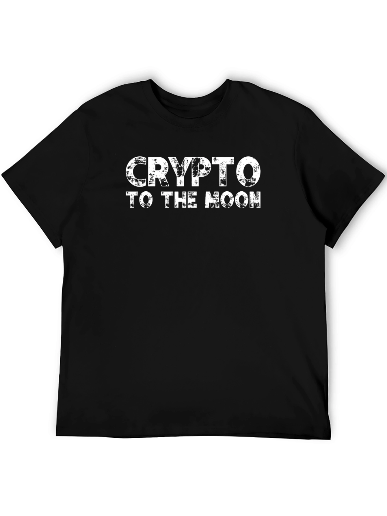 Crypto to the Moon Black T-Shirt