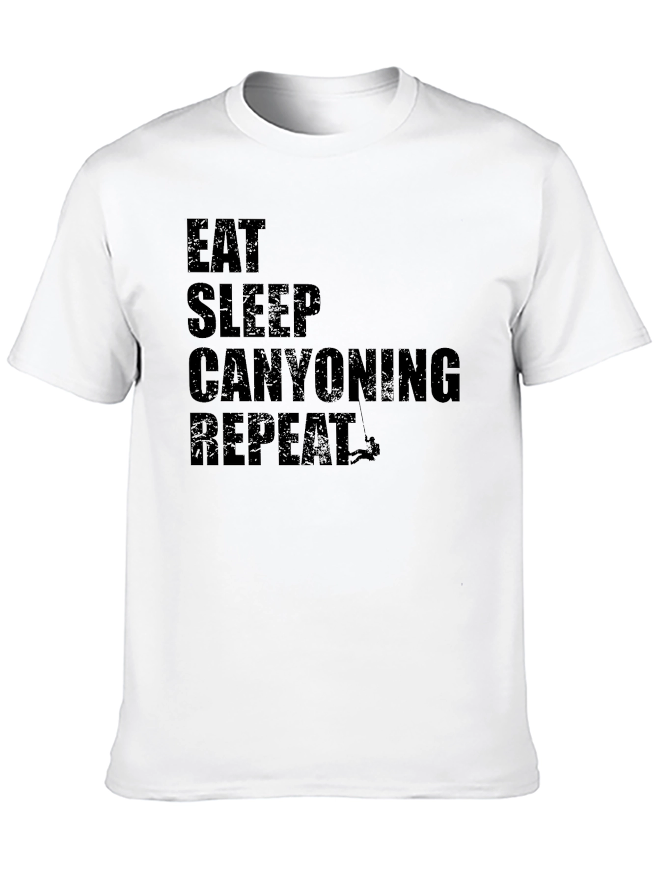 Eat Sleep Canyoning Repeat Black T-Shirt