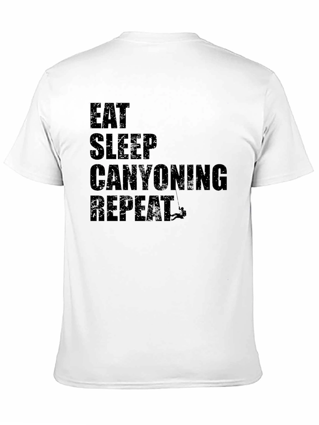 Eat Sleep Canyoning Repeat Black T-Shirt