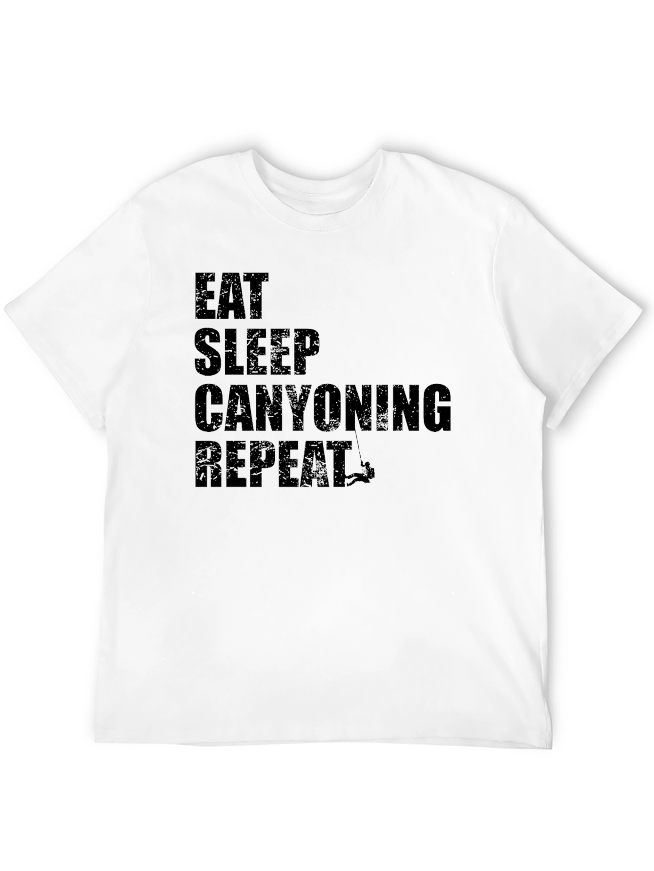 Eat Sleep Canyoning Repeat Black T-Shirt