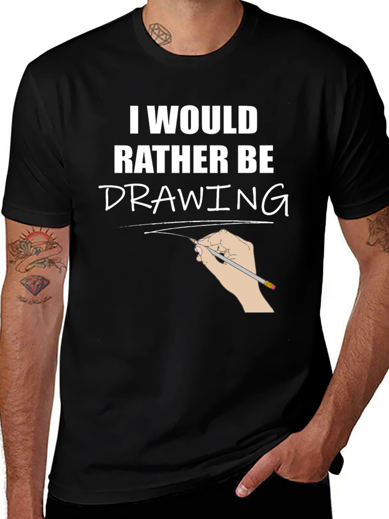 I Would Rather Be Drawing T-Shirt