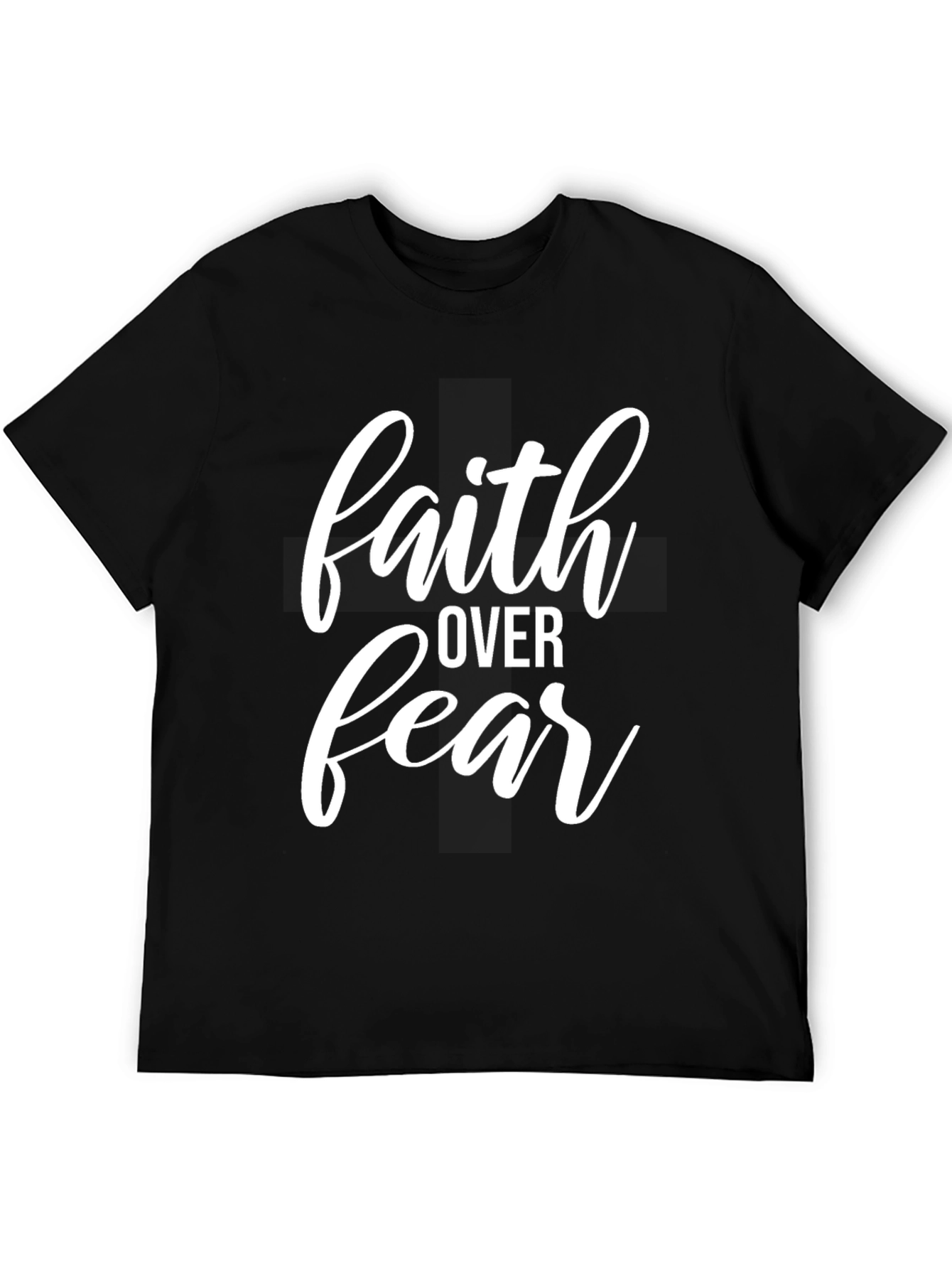 Faith Over Fear Graphic Tee - Black