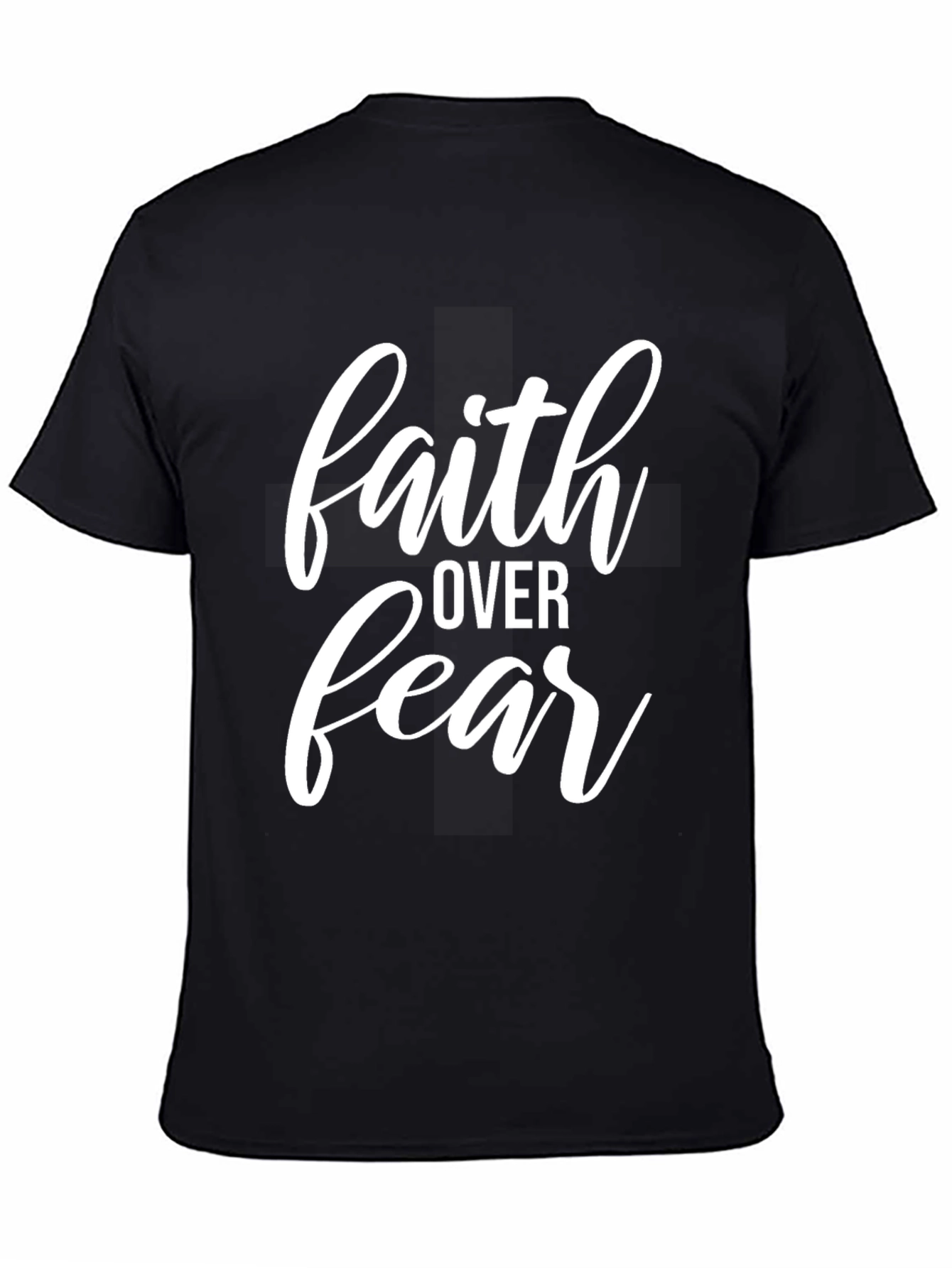 Faith Over Fear Graphic Tee - Black