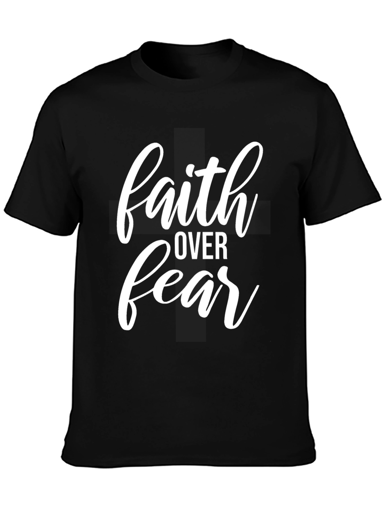 Faith Over Fear Graphic Tee - Black