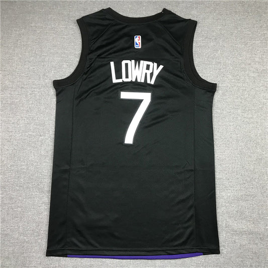 Men's Toronto Raptors Kyle Lowry Black/Purple 2020/21 Swingman Player Jerseys