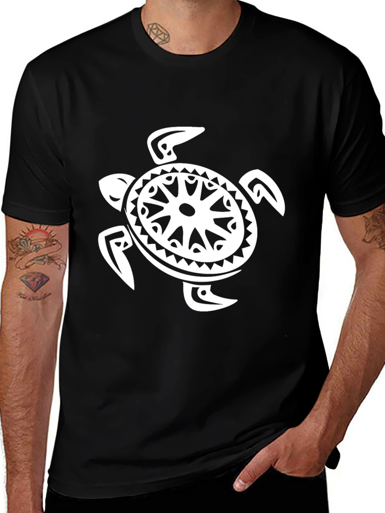Tribal Turtle Graphic Tee