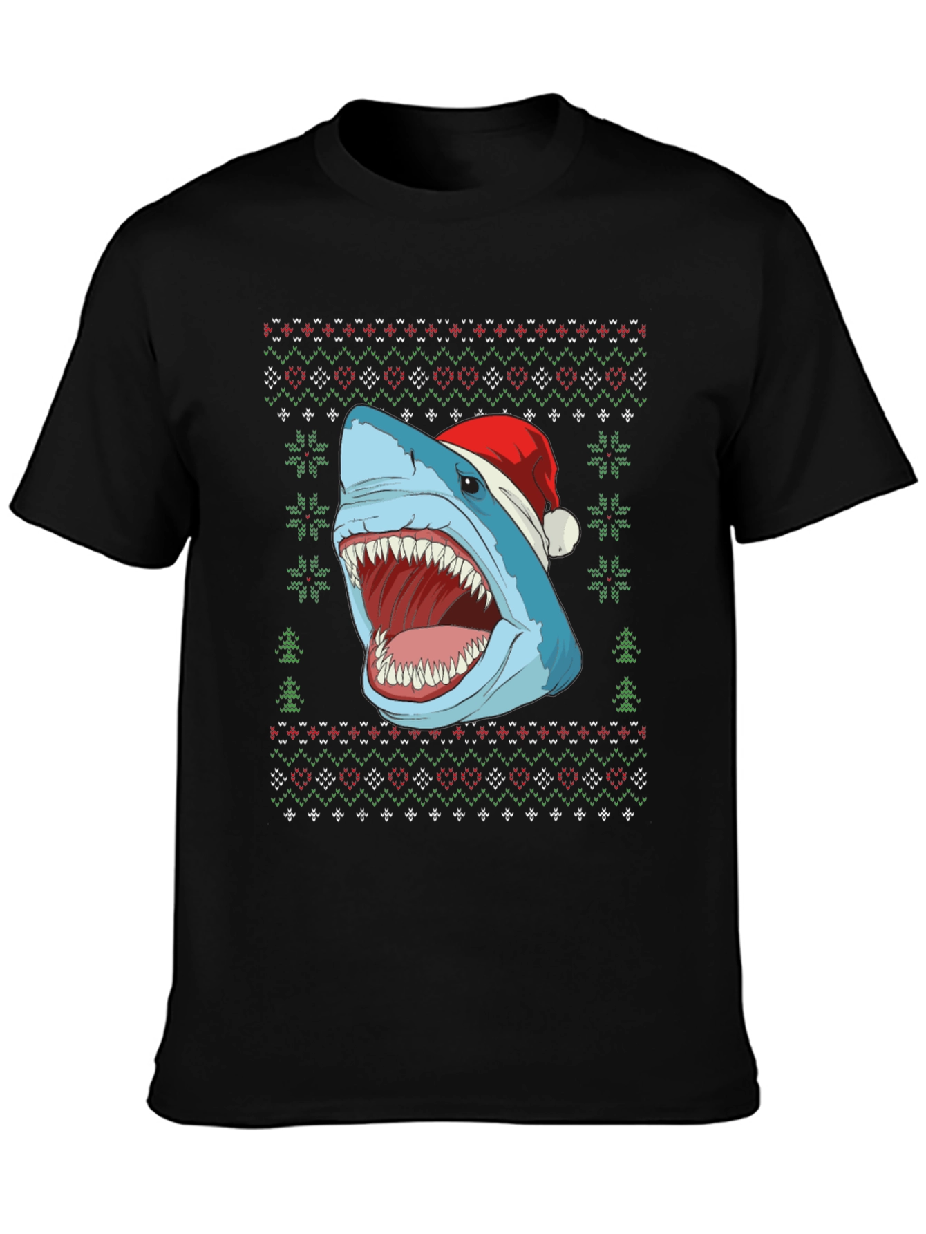 Shark Ugly Christmas Sweater T-Shirt