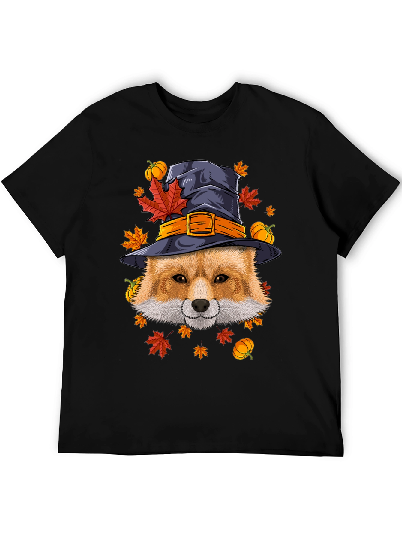 Fall Fox Witch Hat T-Shirt