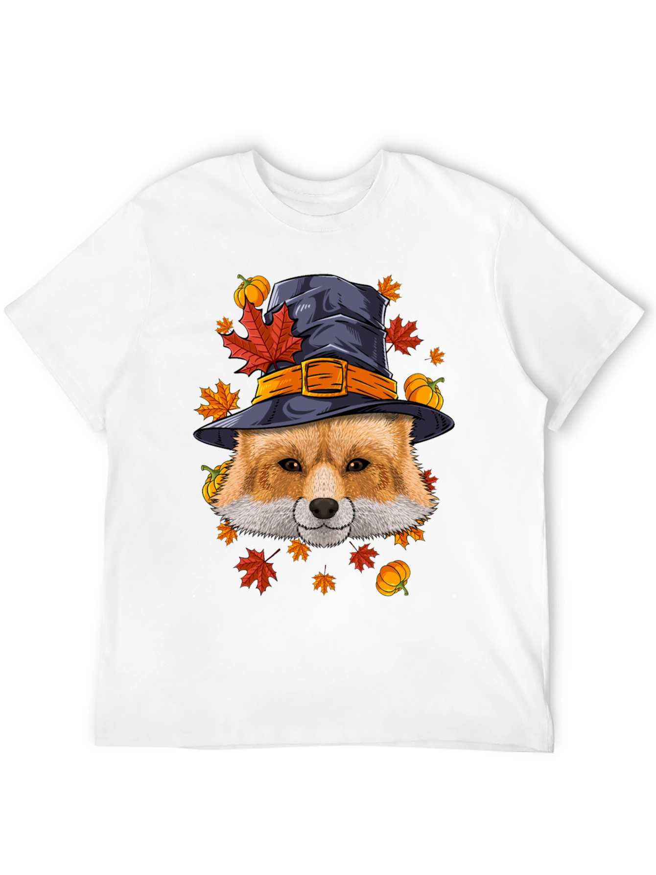Fall Fox Witch Hat T-Shirt