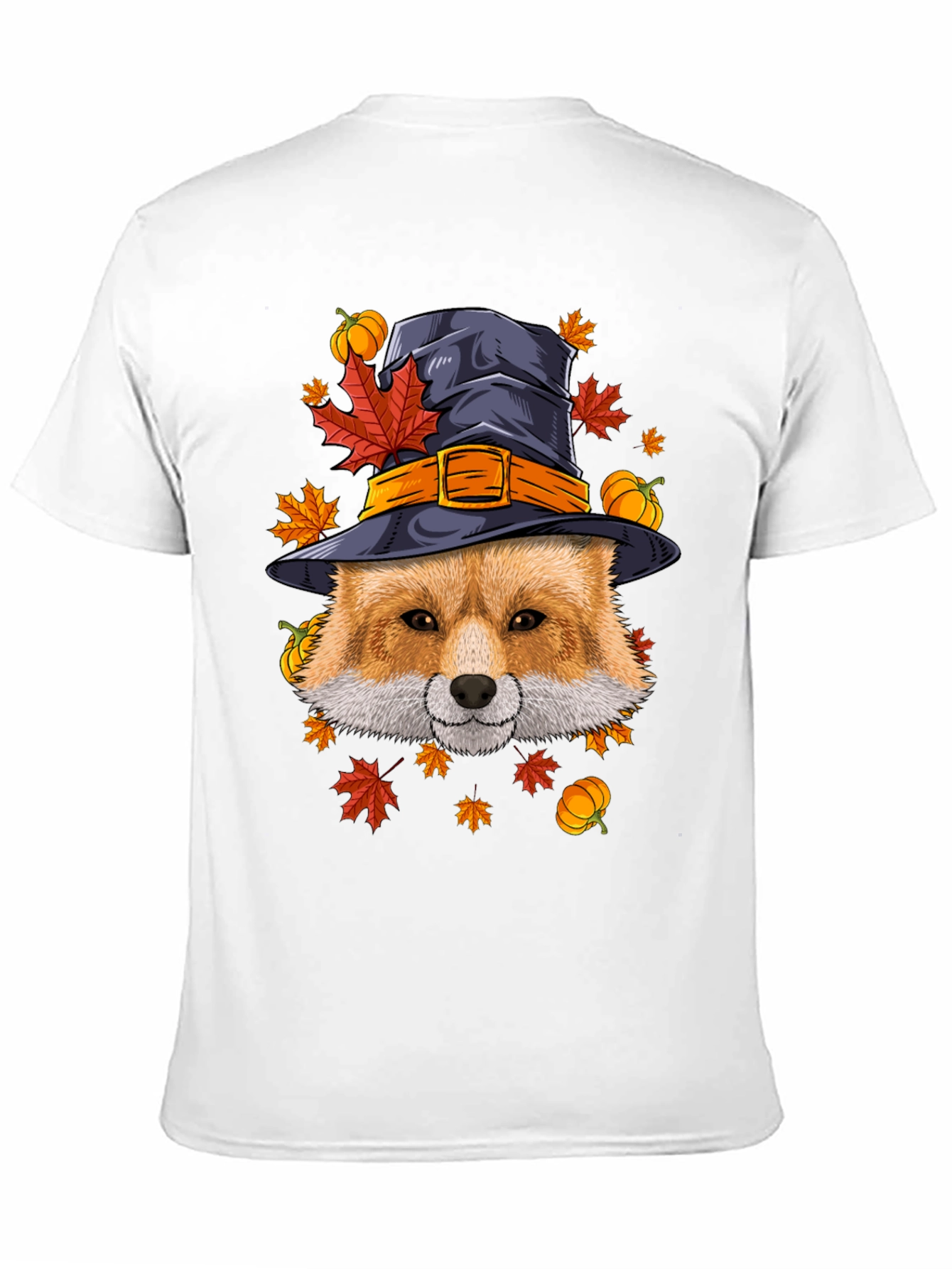 Fall Fox Witch Hat T-Shirt