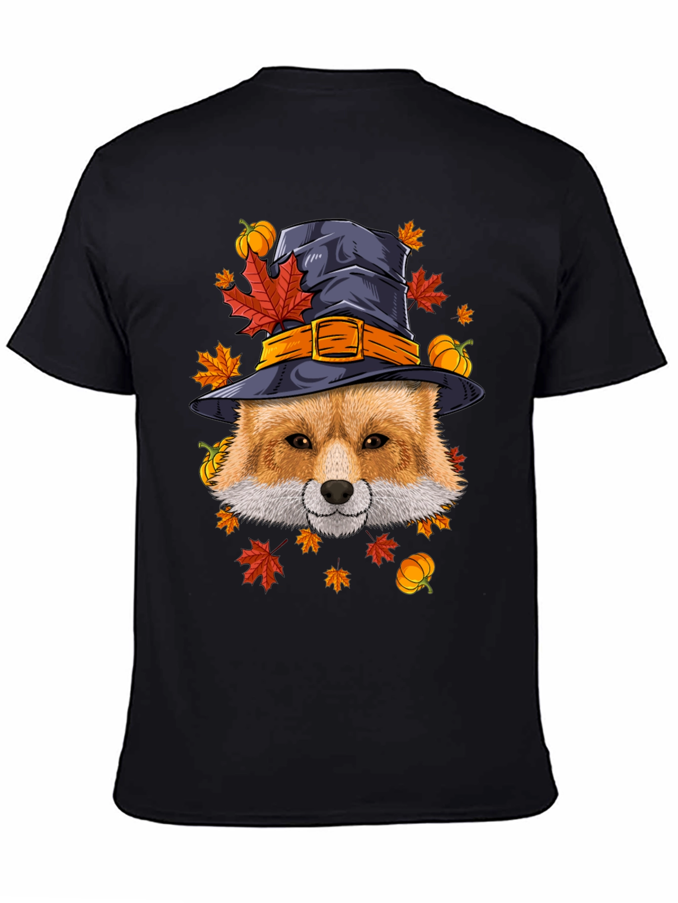 Fall Fox Witch Hat T-Shirt