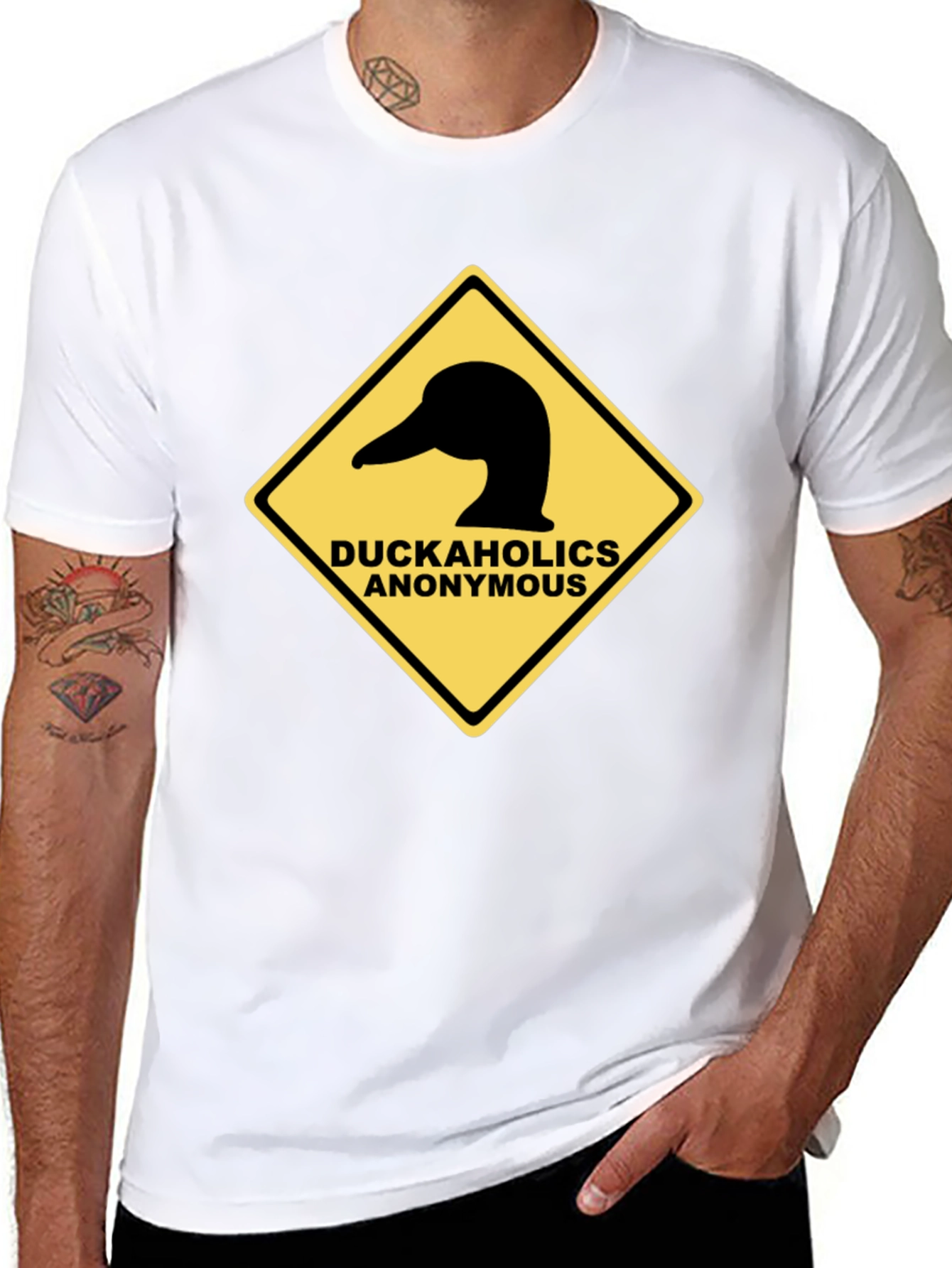 Duckaholics Anonymous Black T-Shirt
