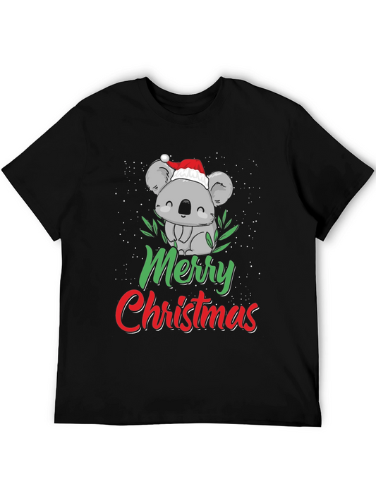 Cute Koala Merry Christmas T-Shirt - Holiday Apparel