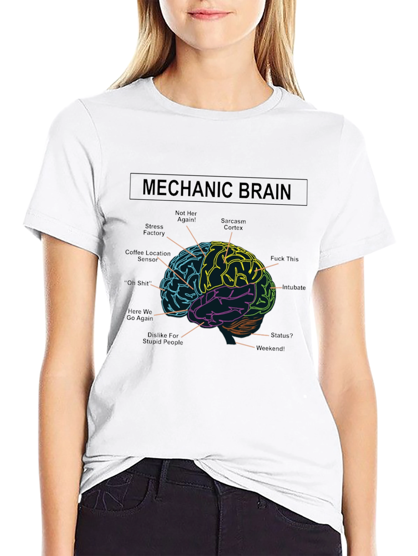 Mechanic Brain T-Shirt - Funny Auto Repair Humor