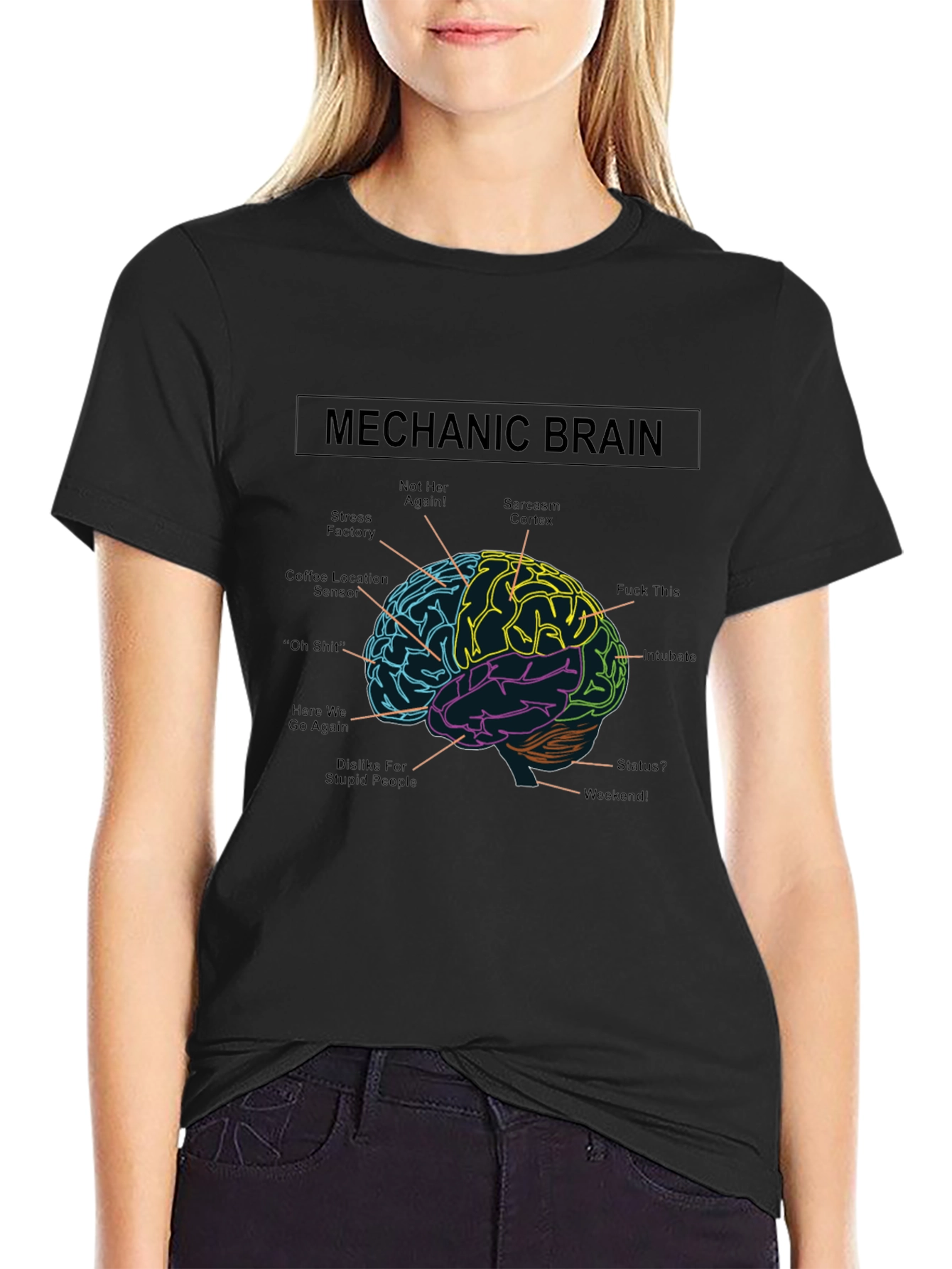 Mechanic Brain T-Shirt - Funny Auto Repair Humor