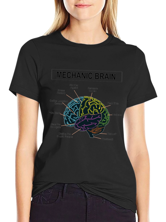 Mechanic Brain T-Shirt - Funny Auto Repair Humor