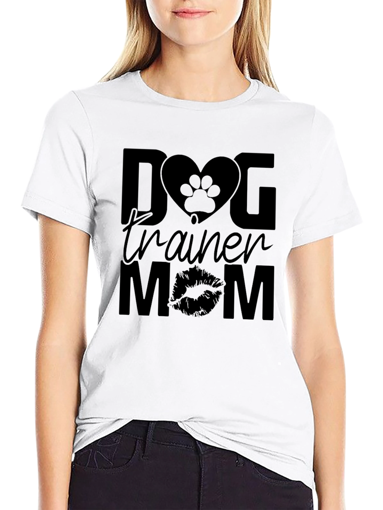 Dog Trainer Mom Black T-Shirt