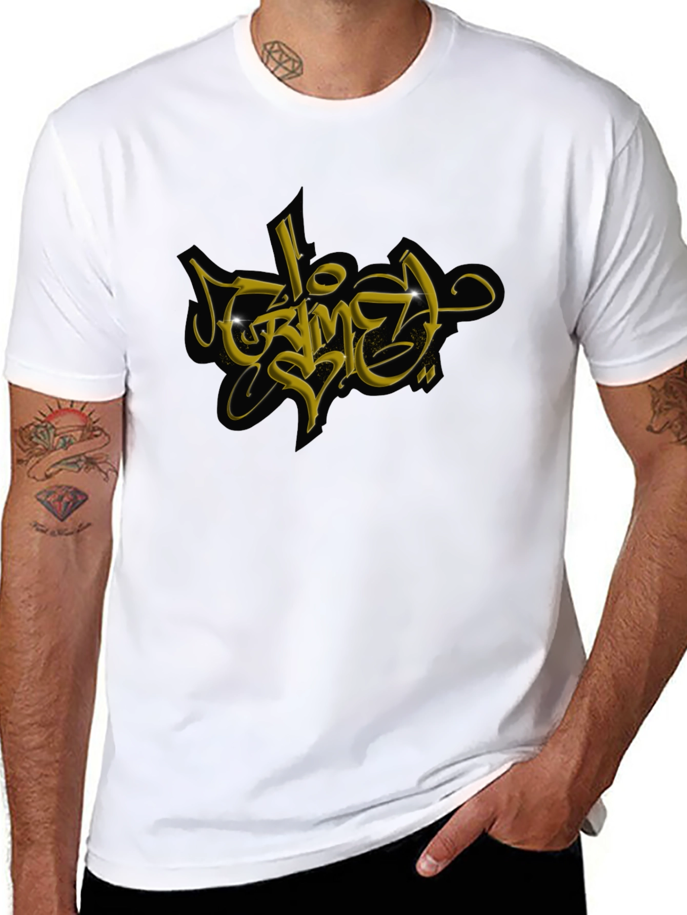 Graffiti Graphic Black T-Shirt