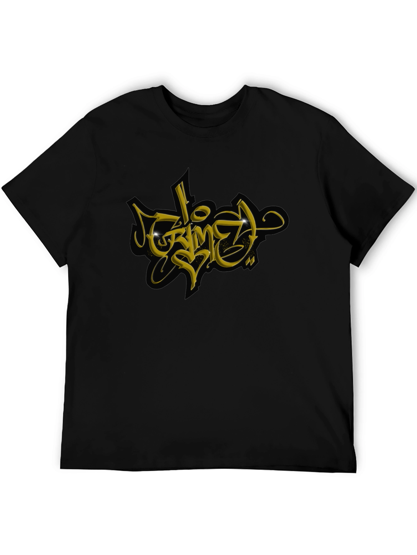 Graffiti Graphic Black T-Shirt