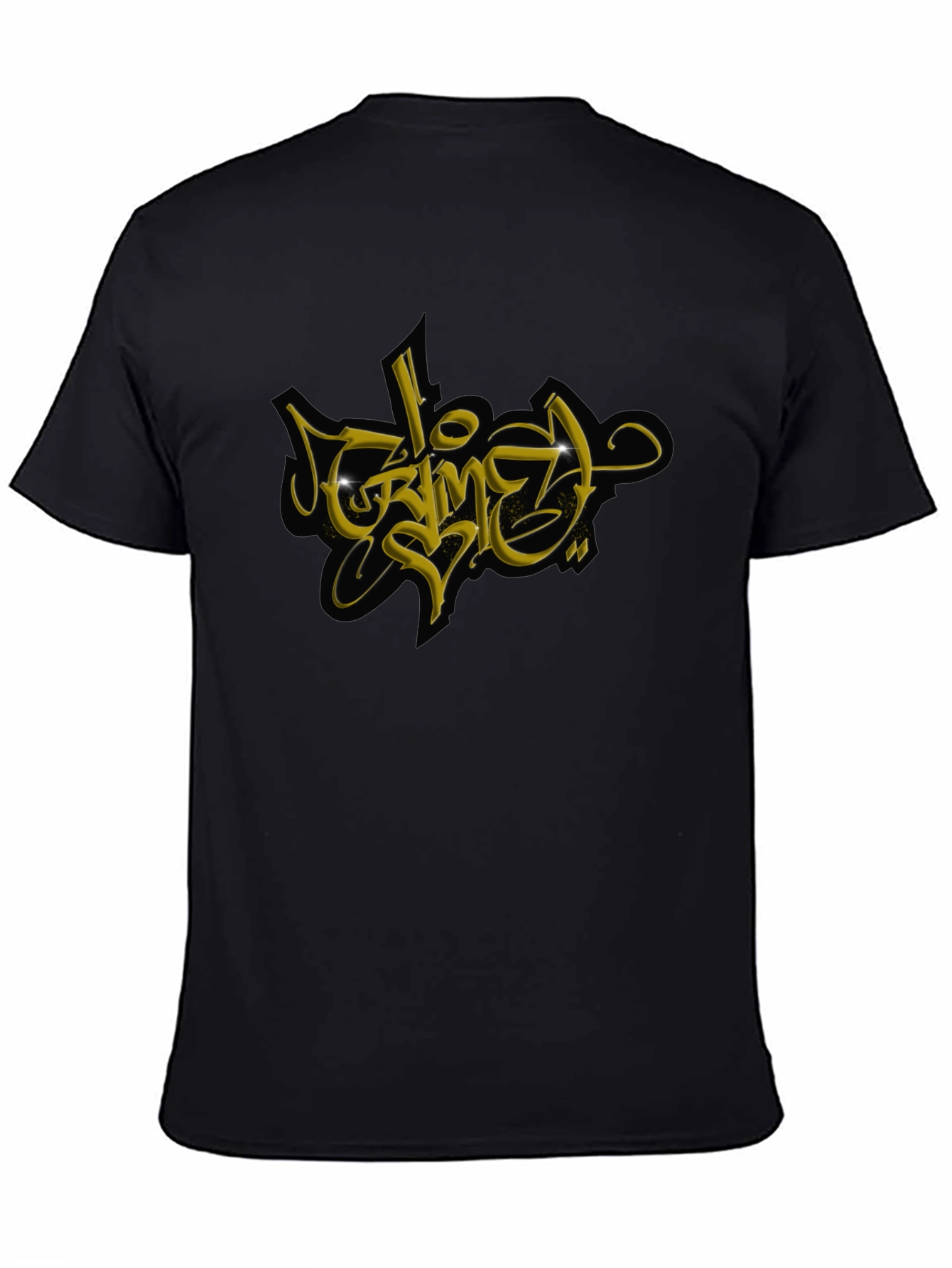 Graffiti Graphic Black T-Shirt