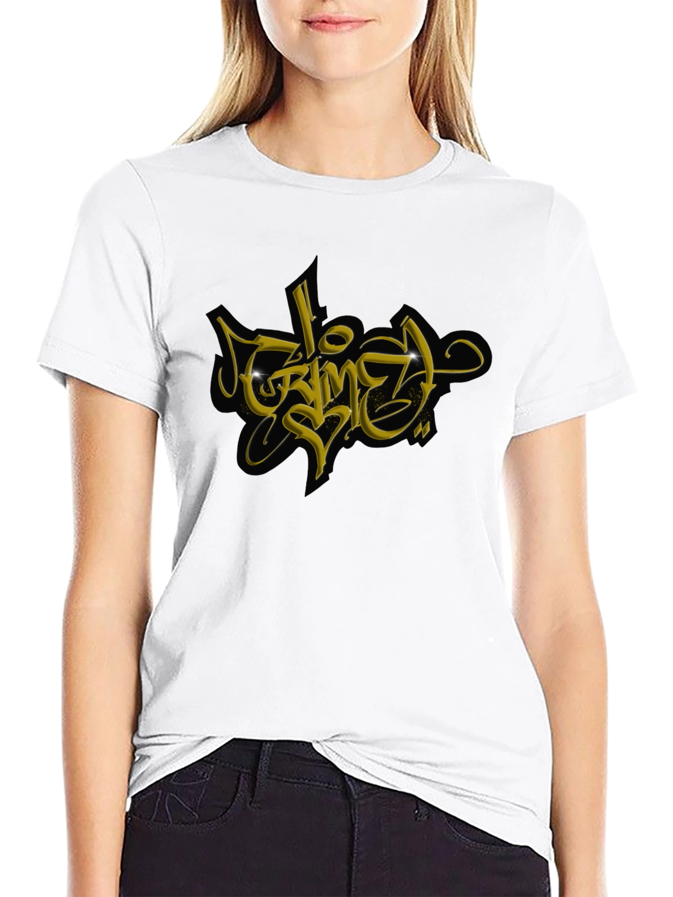 Graffiti Graphic Black T-Shirt
