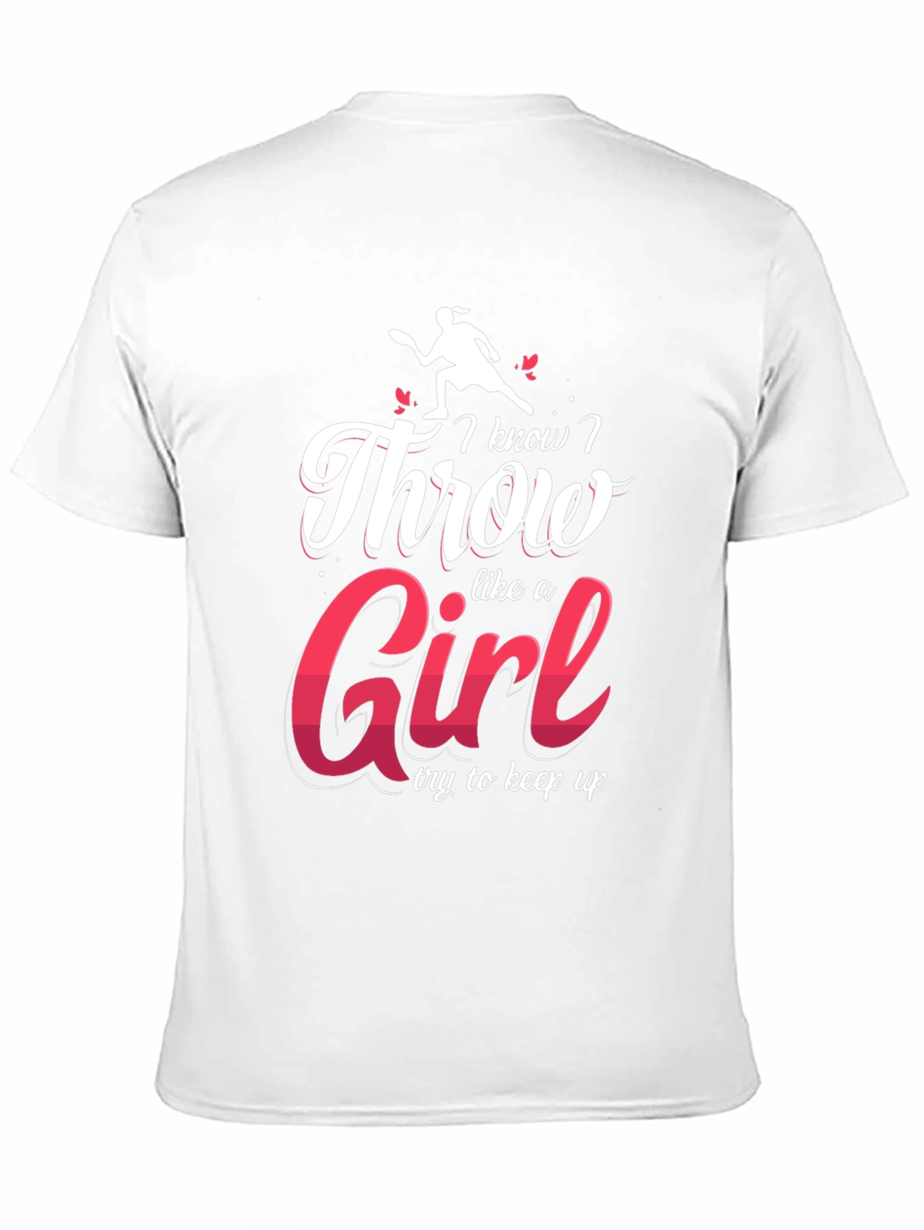 I Know I Throw Like A Girl Black T-Shirt
