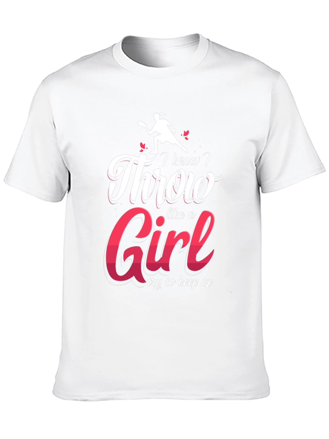 I Know I Throw Like A Girl Black T-Shirt