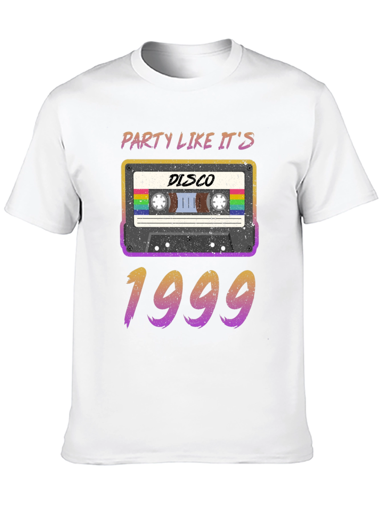 Party Like Its 1999 Disco Cassette Tape Graphic T-Shirt
