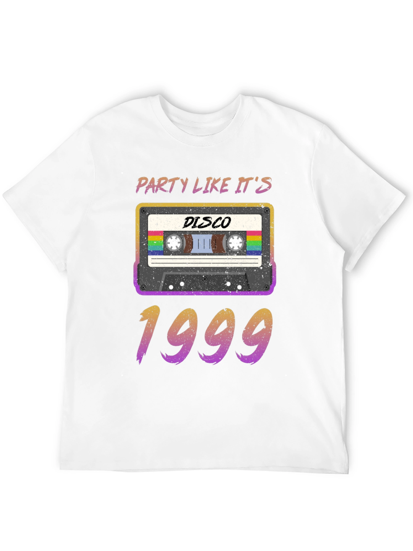Party Like Its 1999 Disco Cassette Tape Graphic T-Shirt