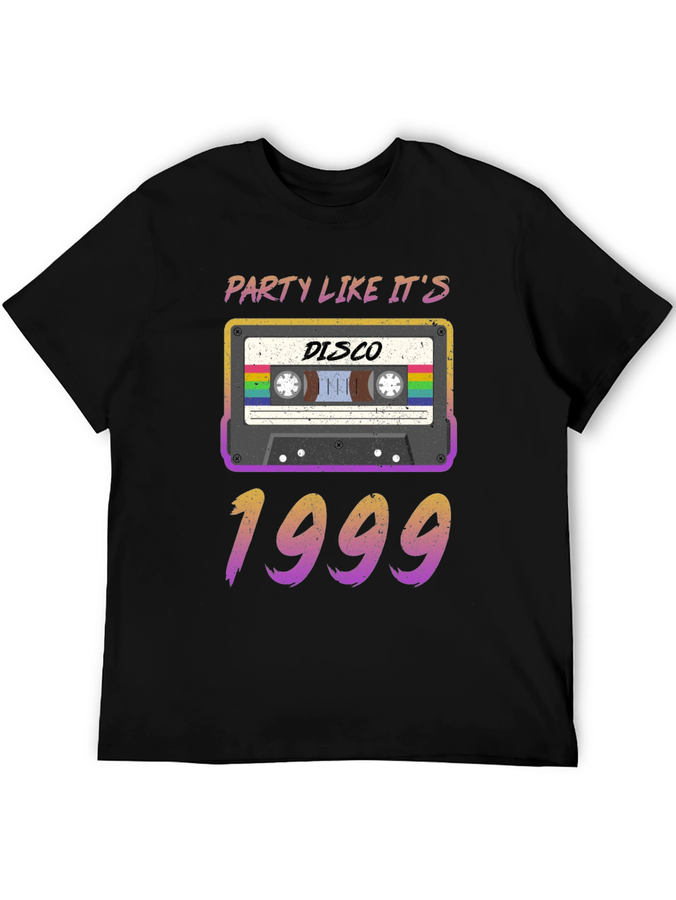 Party Like Its 1999 Disco Cassette Tape Graphic T-Shirt