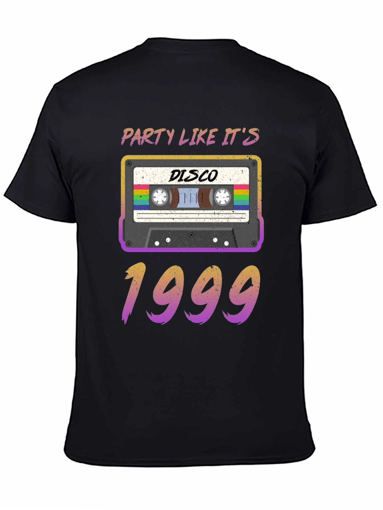 Party Like Its 1999 Disco Cassette Tape Graphic T-Shirt