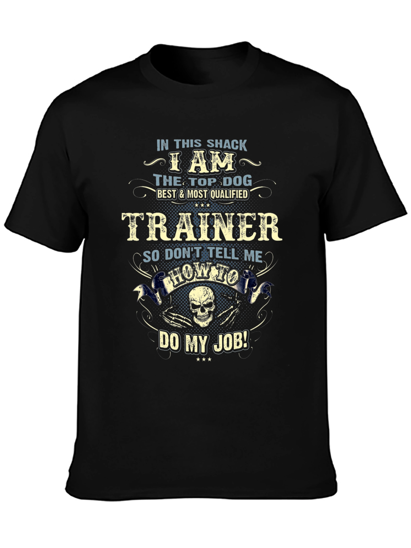 Top Dog Trainer Graphic Tee - Black