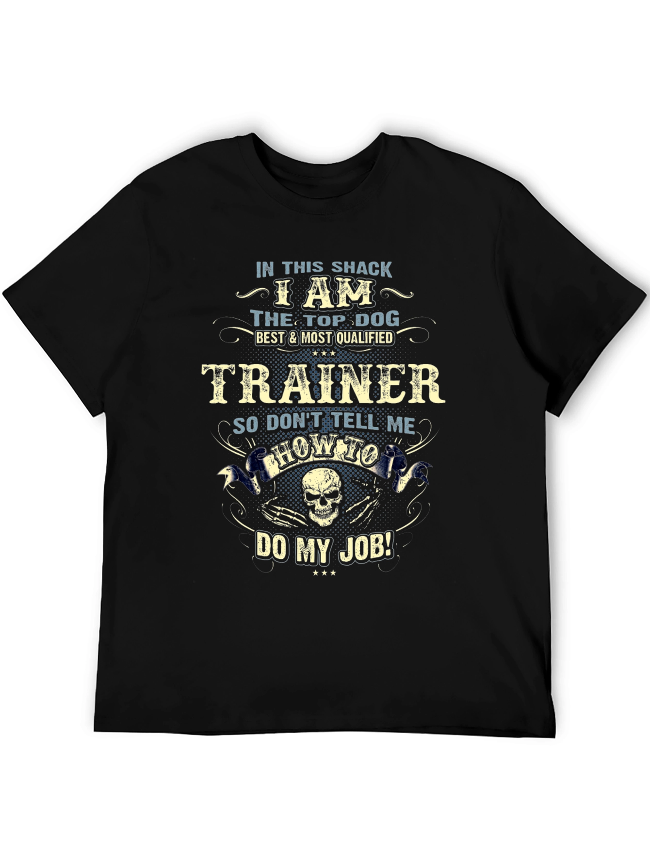Top Dog Trainer Graphic Tee - Black