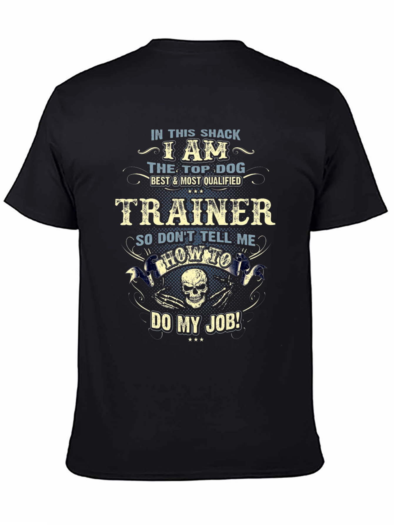 Top Dog Trainer Graphic Tee - Black