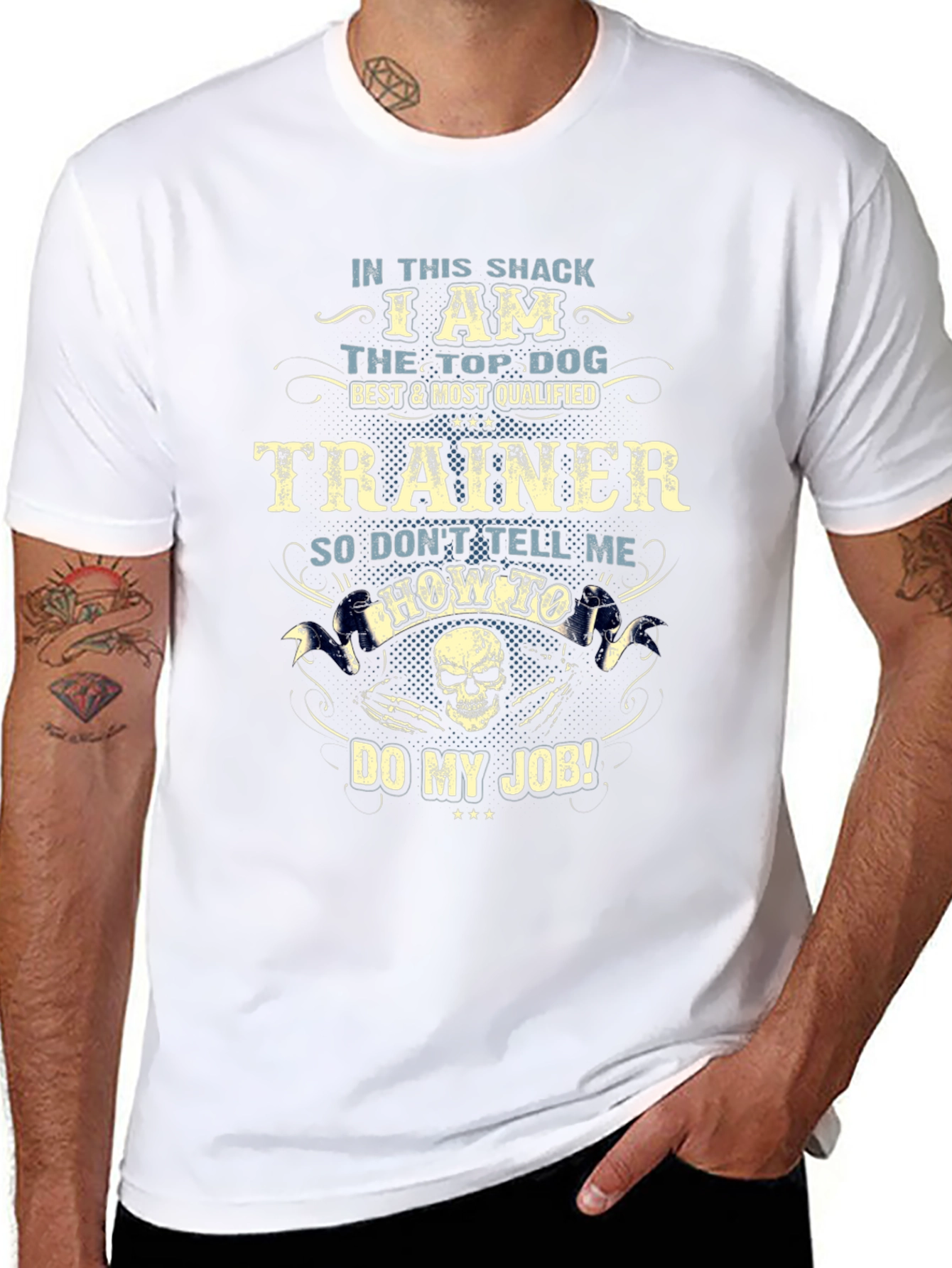 Top Dog Trainer Graphic Tee - Black