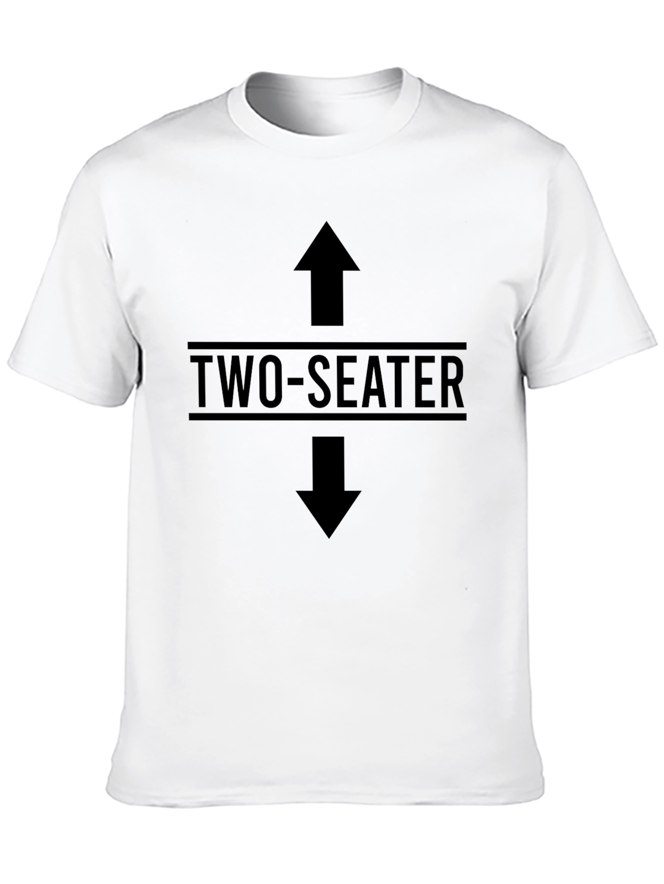 Two-Seater Graphic T-Shirt - Directional Arrows Design