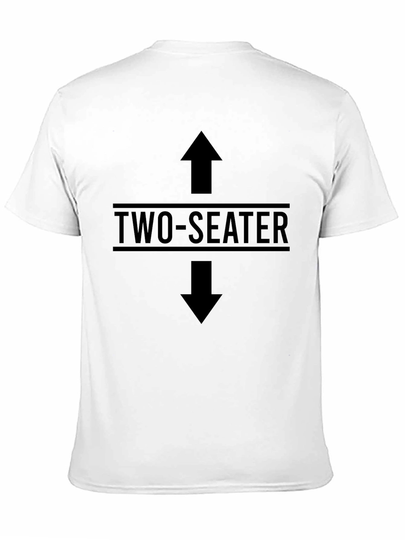Two-Seater Graphic T-Shirt - Directional Arrows Design
