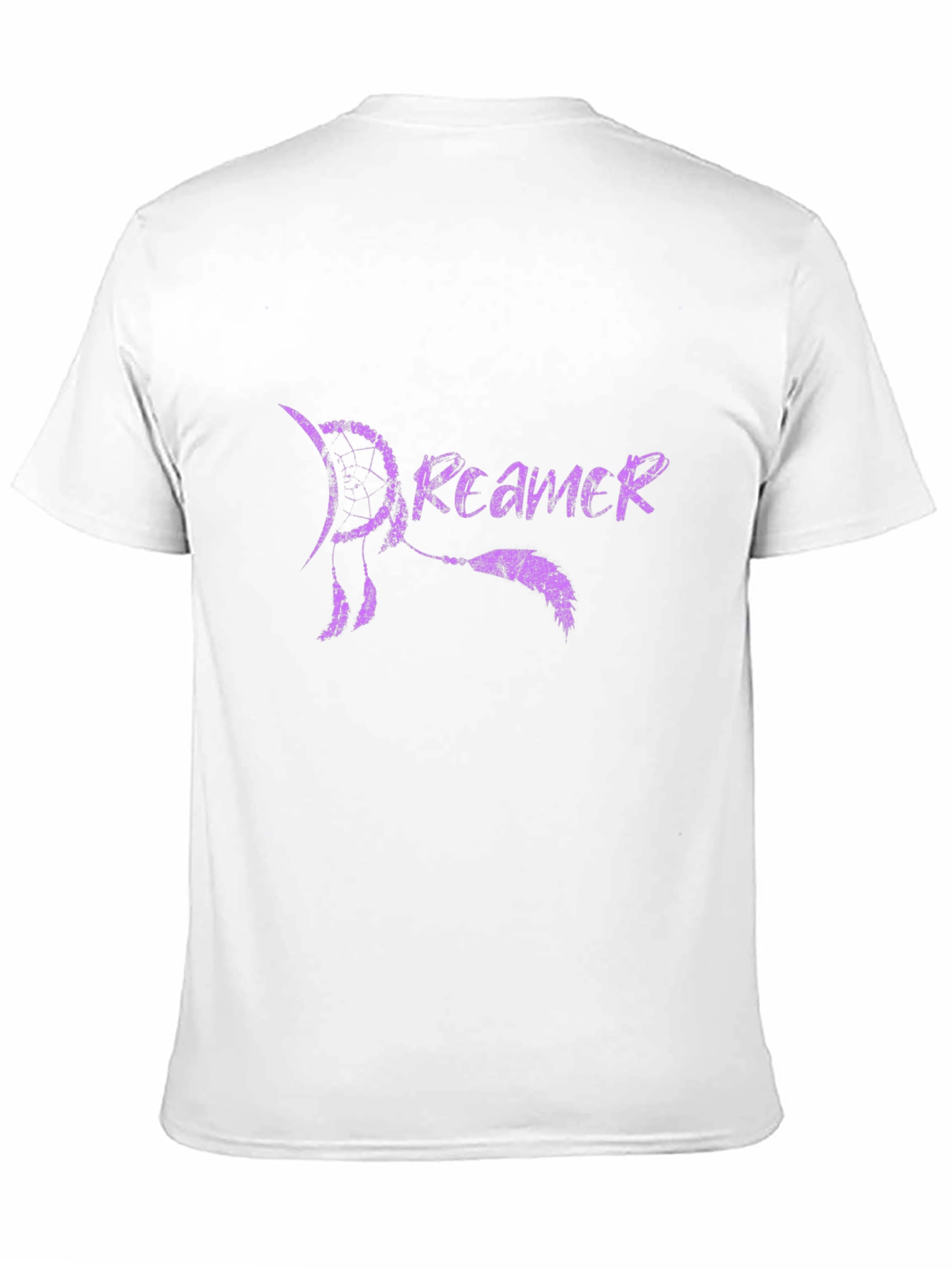 Dreamer Black T-Shirt with Purple Dreamcatcher Design