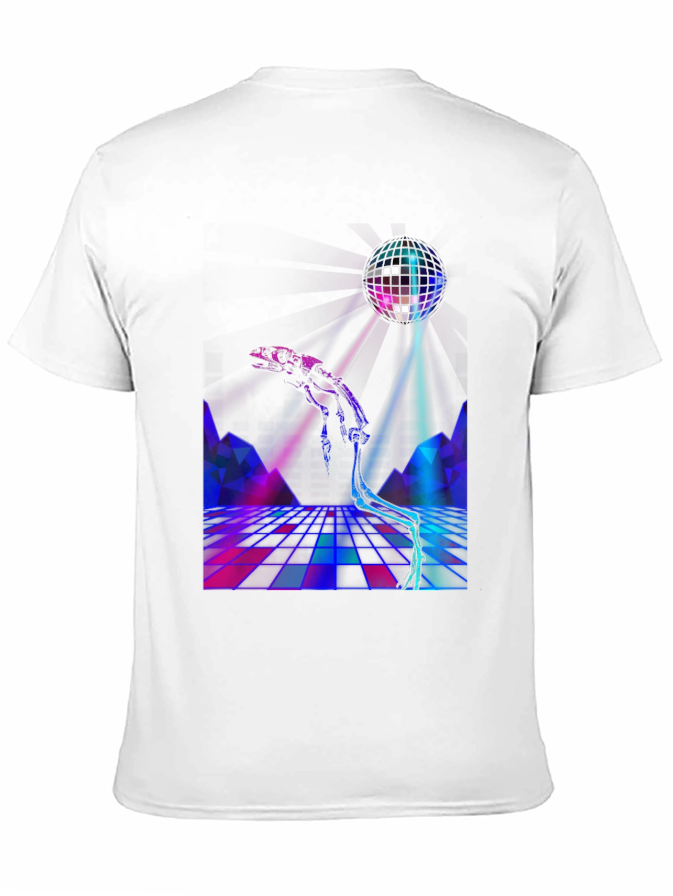 Retro Disco Skeleton T-Shirt - Cool Party Tee