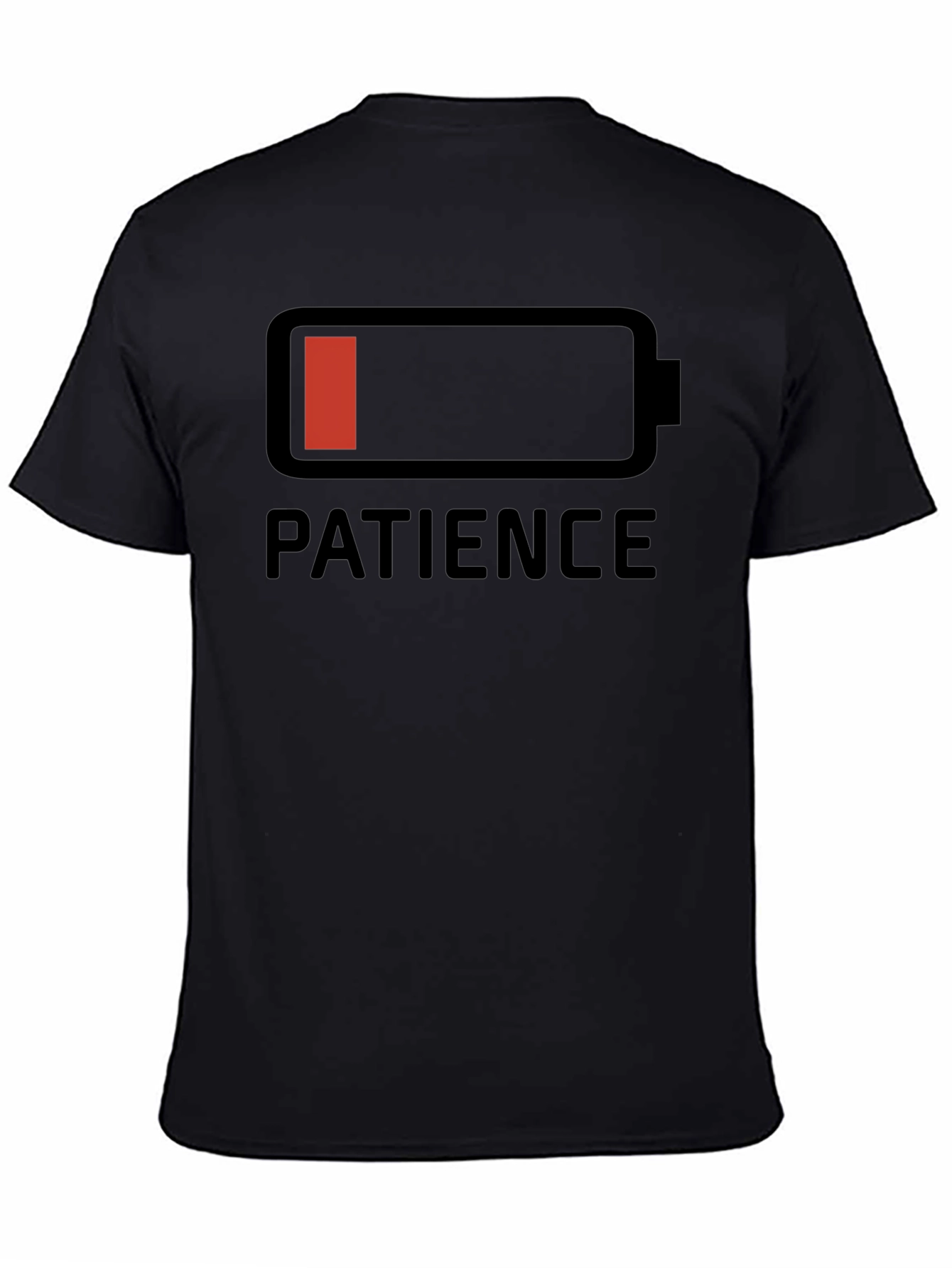 Patience Low Battery Graphic T-Shirt