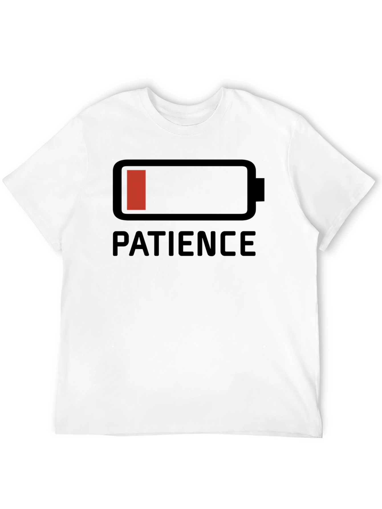 Patience Low Battery Graphic T-Shirt