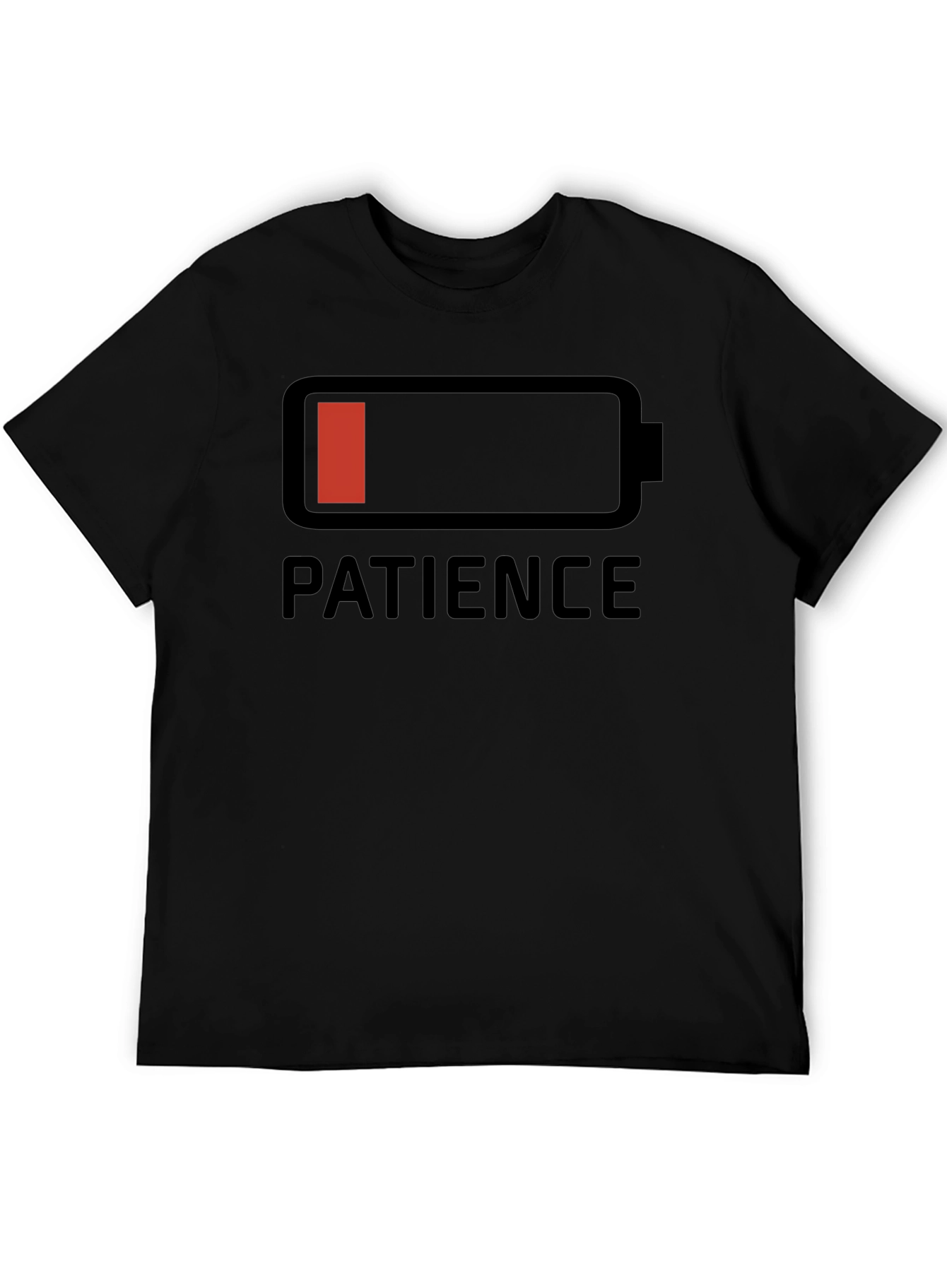 Patience Low Battery Graphic T-Shirt